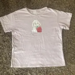 anyfam うさぎ いちご Tシャツ 130