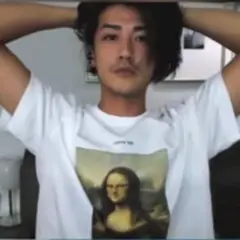 ⭐︎赤西仁着用　Tシャツ⭐︎ モナリザ　オーバーサイズ