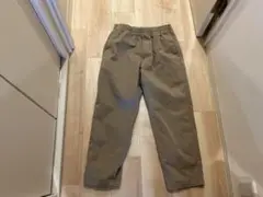 美品　ユニクロ　イージーリラックスアンクルパンツ　ウエストゴム　ベージュ　M