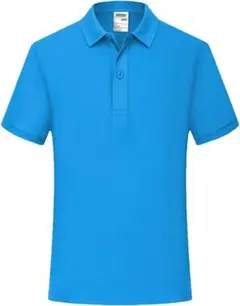 3XL⭐️メンズ ソリッドピケゴルフポロシャツコットン半袖 襟付き カジュ