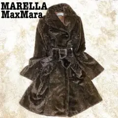 ✨極美品✨ MARELLA テディベアコート ファー ブラウン 42サイズ