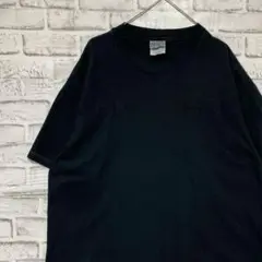 USA製90sヴィンテージTシャツ！シングルステッチ　ブラック半袖古着XL711