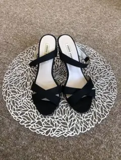 クロスストラップ ブラックサンダル M