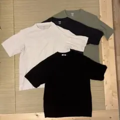 UNIQLO U ドライEX クルーネックTシャツ3枚、ニットポケットTシャツ