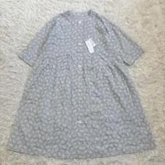 新品タグ付き✨️コットンハウスアヤ 総刺繍 ロングワンピース 七分袖 綿100%