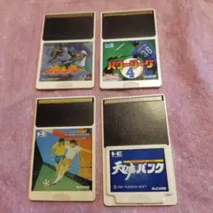 PCエンジンソフト4本セット（パワーリーグⅡ他）