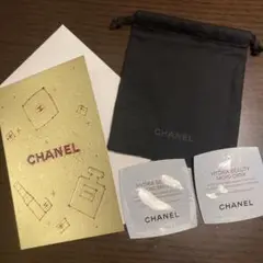 シャネル CHANEL メッセージカード 巾着 イドゥラマイクロクリーム、セラム