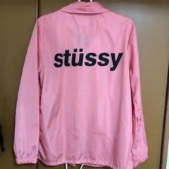 stussy コーチジャケット ピンク