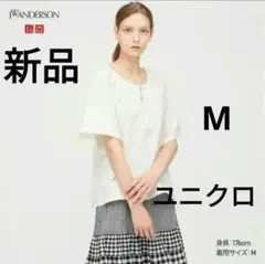 新品　UNIQLO　アンダーソン　コラボ リネン　半袖　カットソー　М〜L