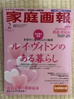 【美品】家庭画報 ルイ・ヴィトンのある暮らし2023年2月号