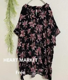 HEART MARKET 花柄 総柄シャツ 半袖シャツ フリーサイズ
