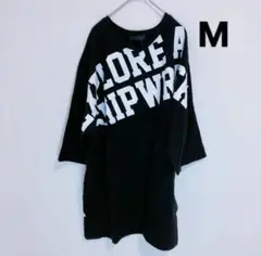 ［未使用］ レディース　黒 Mサイズ Tシャツ ビックTシャツタグ付き