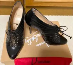 クリスチャンルブタンChristianLouboutinレースアップブーティ35