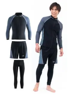 ラッシュガード 3点セット２XL（目安　身長175-185　体重80-90）