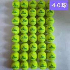 空気十分　硬式テニスボール　ダンロップ　St.JAMES　40球　高耐久　8月