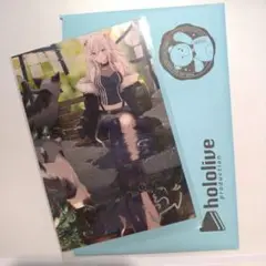 獅白ぼたん 誕生日記念ボイス2020の付属品 直筆サインポストカード ホロライブ