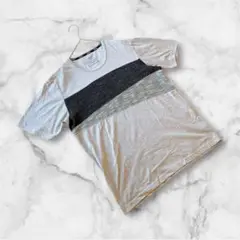 モッシモ　半袖Tシャツ　L グレー