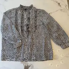 エル銀河　フリル付きブラウス Mサイズ