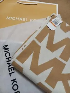 MICHAEL KORS ウールロゴポンチョ