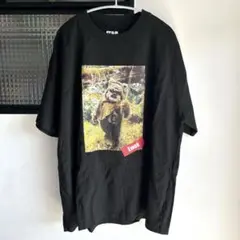 スターウォーズ　イウォーク 公式　プリント　ビッグTシャツ　黒　M
