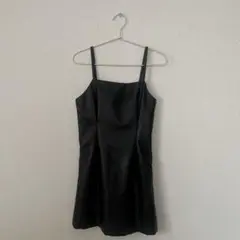 ブラック レザーキャミワンピース Sサイズ