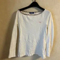 BURBERRY 長袖Tシャツ サイズ38 ホワイト