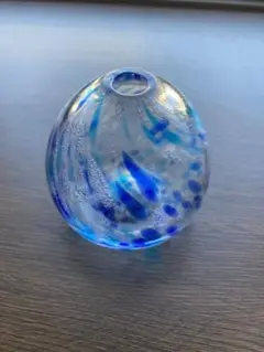 琉球ガラス 一輪挿し ブルー フラワーベース