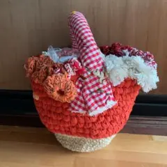 ☆期間限定値下げ☆着画あり☆作家 yaka カゴバッグ ヤカ