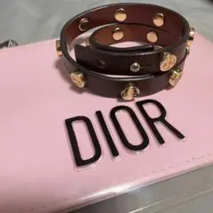 トリーバーチ レザーブレスレット おまけDiorポーチ付き