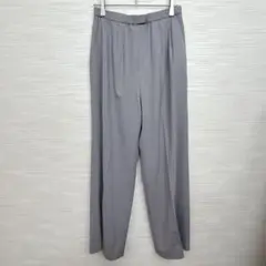 美品★leilian レリアン　パンツ　スラックス　ウエストゴム　W64 グレー