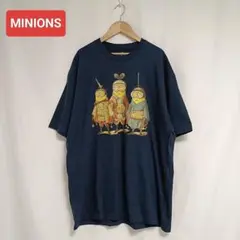 ミニオンズ 侍 オーバーサイズ Tシャツ ネイビー XL