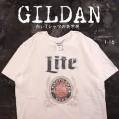 GILDAN 白Tシャツ Lite ビール　L