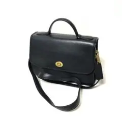 オールドコーチ ショルダーバッグ コートバッグ 2WAY ターンロック 黒