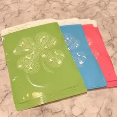 ⭐️ 包装紙 ジッパー袋 30枚 30×20cm 3色 グリーン ブルー レッド