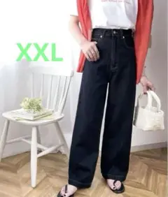クラシカルエルフ ハイウエスト ルーズ デニムパンツ ワンウォッシュ XXL