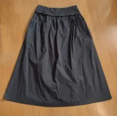 ファビアナ フィリッピ 黒のロングスカート(コットン) 美品
