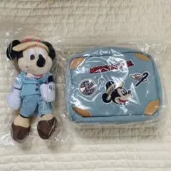 ディズニー Happyくじ トラベルポーチ ぬいぐるみチャーム