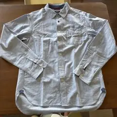 BEAMS HEAVY 長袖シャツ ライトブルー