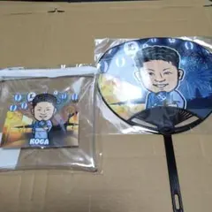埼玉西武ライオンズ　夏祭り　古賀悠斗　うちわ　ミニクリアポーチ