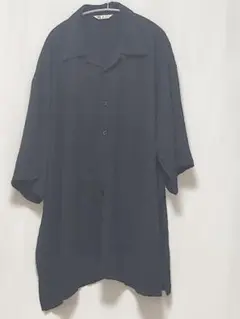ブラック オーバーサイズ 半袖シャツ