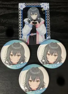 学園アイドルマスター　狭山スキー場　コラボ 月村手毬　缶バッジ　アクリルカード