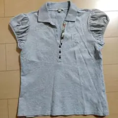 Burberry ノースリーブポロシャツ XL グレー