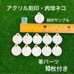 アクリル彫刻※パーツ付き　肉球猫