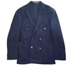 46 boglioli doverシルクコットン ウィンドウペンダブルジャケット