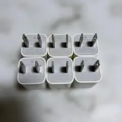 Apple純正 USB iPad iPhone 充電器 5w 6個セット