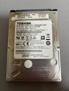 TOSHIBA 2.5インチ 5400rpm 64MB 1TB SSHD