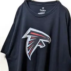 ファナティクスアトランタファルコンズ#45デカロゴ Tシャツブラック黒XL古着