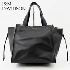 定価17万 J&M DAVIDSON トートバッグ ベル ウィズ スタッズ 黒