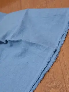 緑色　綿麻　はぎれ生地