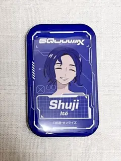 シュウジ　スクエア缶バッジ　ジークアクス